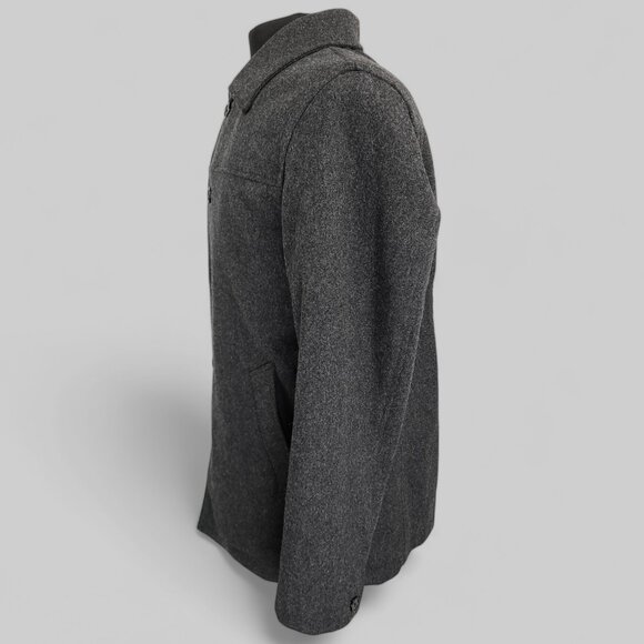 J Crew Men’s Wool Blend Car Coat Gray • Size Medium - Picture 5 of 15